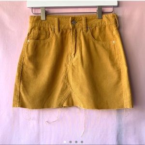✨Pacsun Yellow Corduroy Skirt✨
